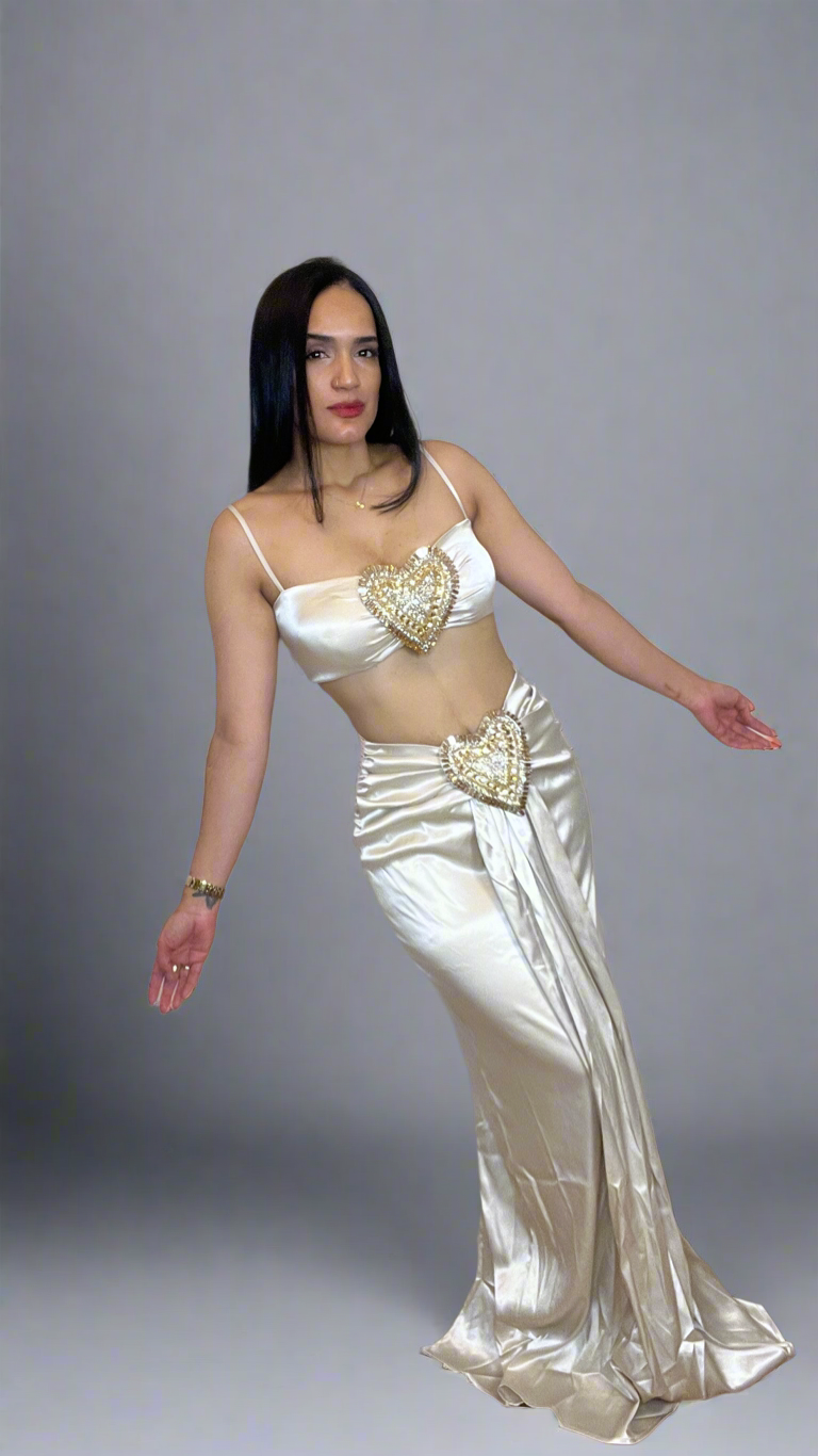 Elegant long skirt set