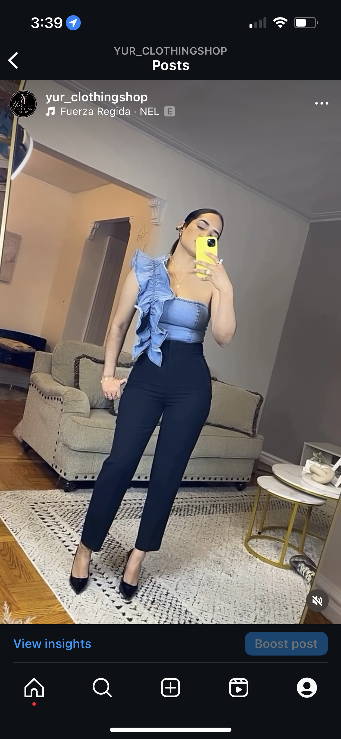 High waisted pants