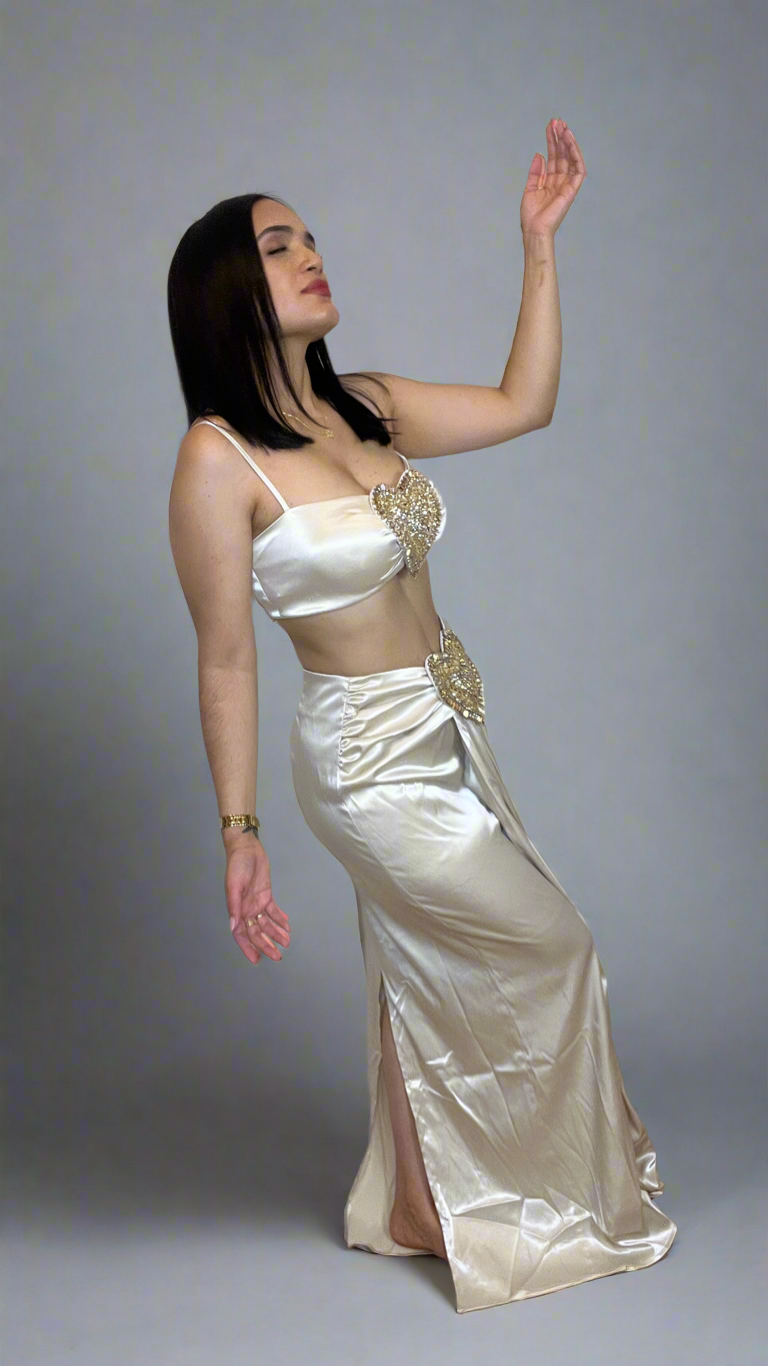Elegant long skirt set