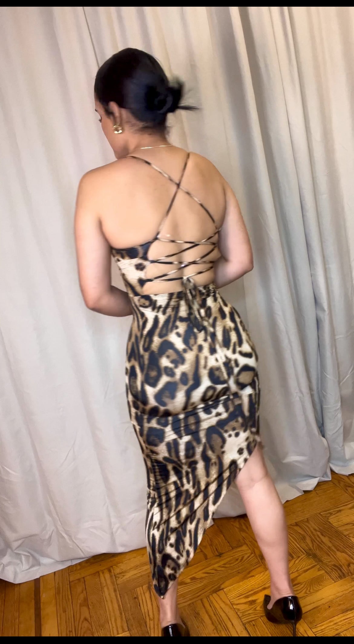 Animal print dress