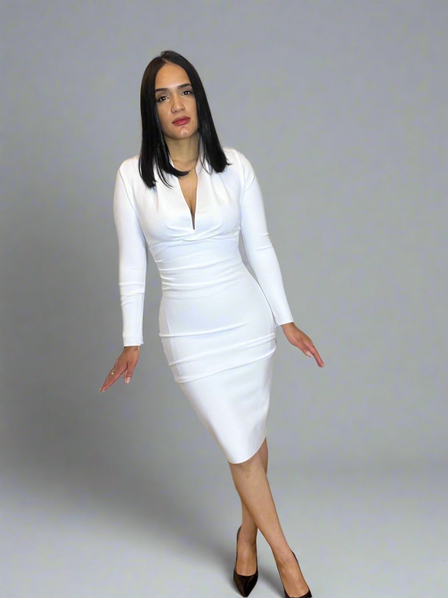 Long sleeve casual dress