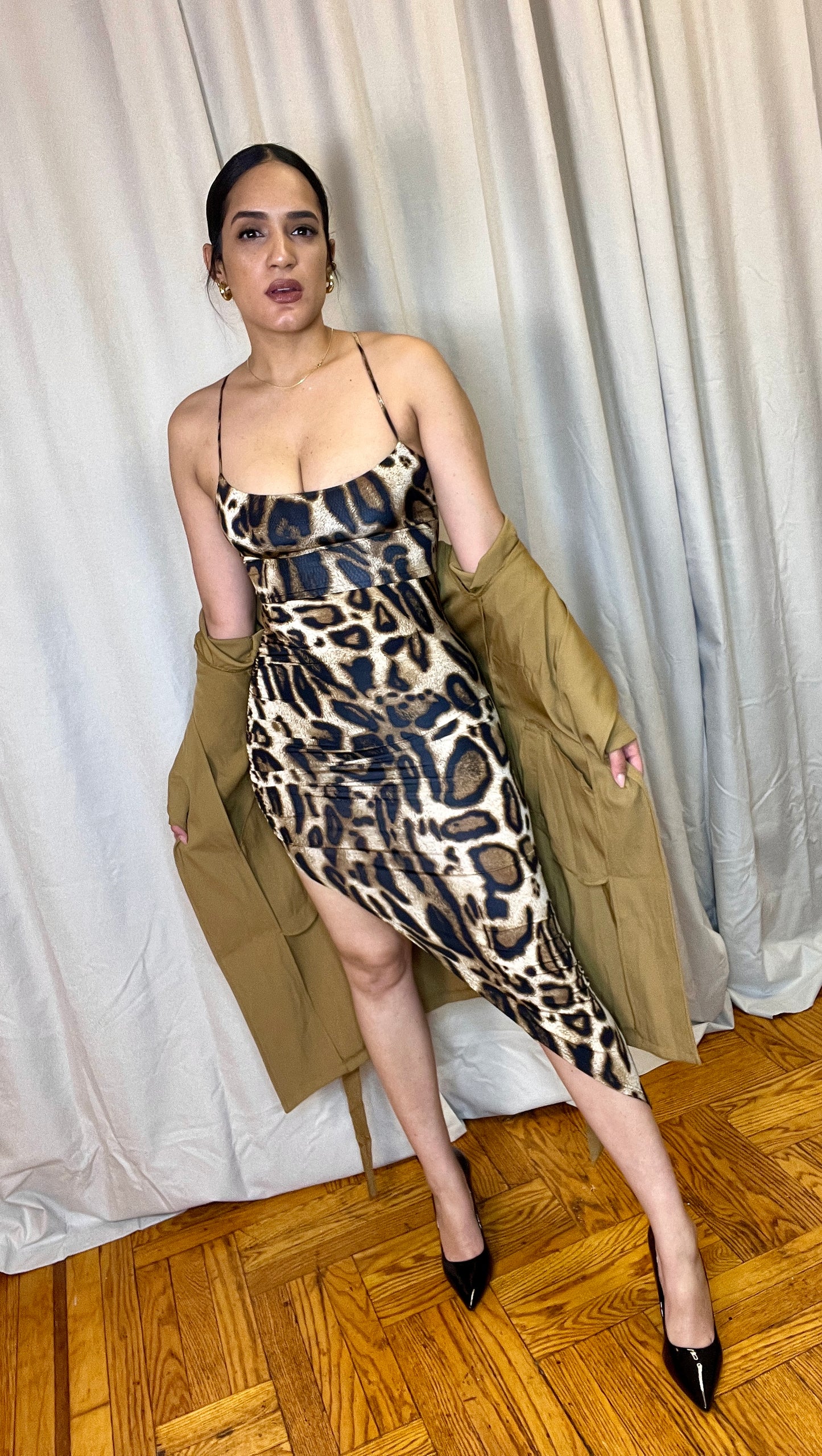 Animal print dress